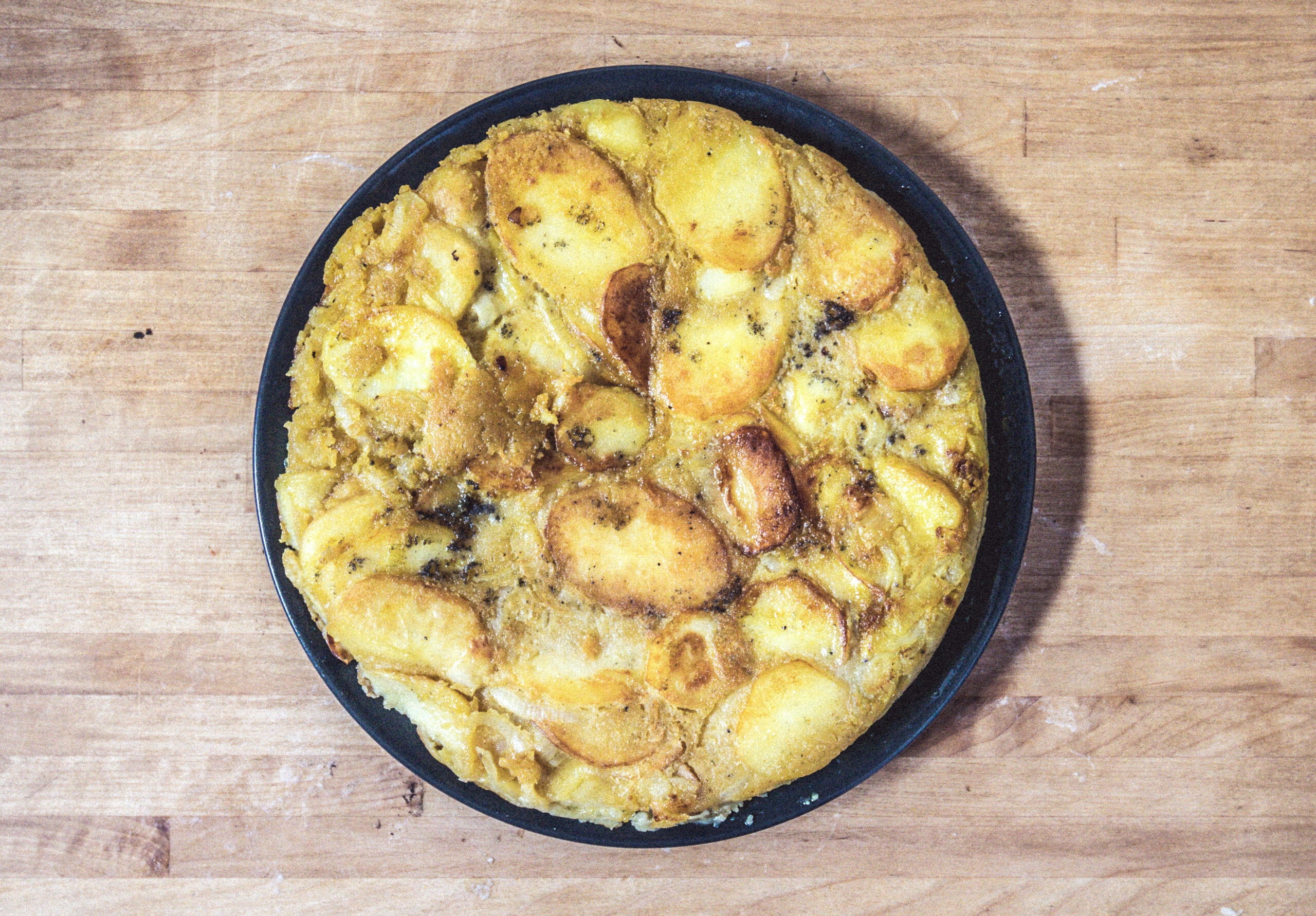 Vegane Tortilla Espanola, Spanisches Kartoffelomelett , Spanisches ...