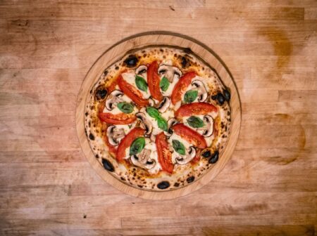 Die perfekte vegane Pizza al filetto e funghi